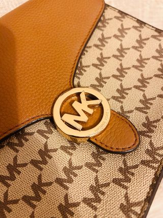 Bolso Michael Kors Original Marrón y Beige