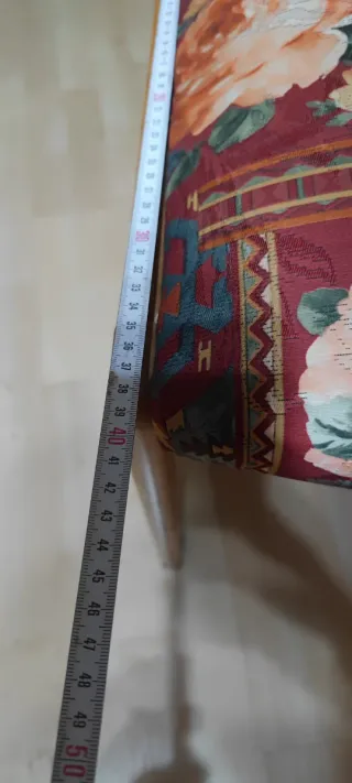 Seis sillas de comedor,madera tapizadas