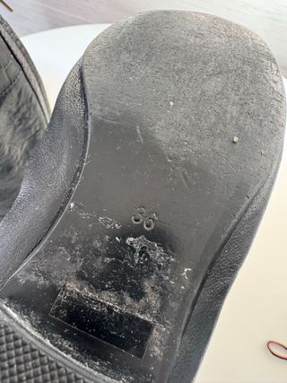 Botas Negras Altas Adolfo Dominguez Piel Talla 36