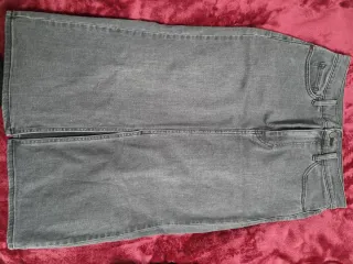 Falda midi jeans Uniqlo azul