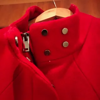 Chaquetón Mango Rojo
