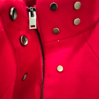 Chaquetón Mango Rojo