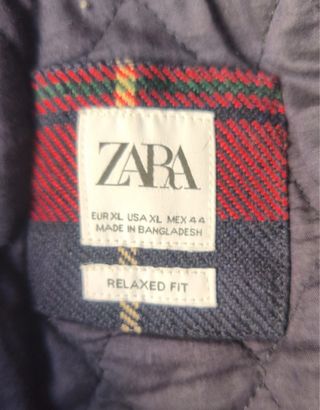 Chaqueta guateada cuadros azul y rojo