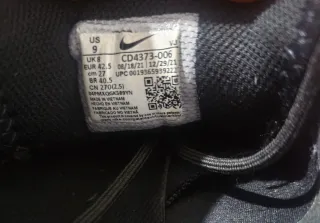 Zapatillas Nike React Negras y Blancas