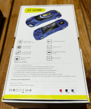 Consola Portátil Multi-juegos F1 Azul