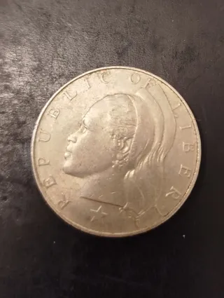 Moneda 1 Dólar Liberia 1966