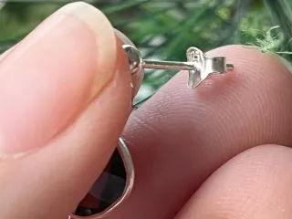 Pendientes amatista aguamarina cuarzo y plata 925