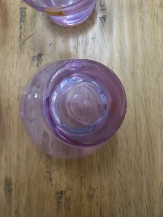 Set 6 Ciotole in vetro viola marca Lacs anni 70