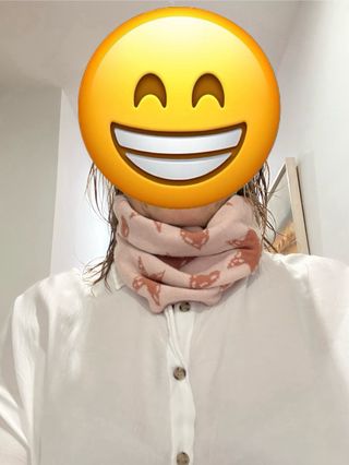 Bufanda tubular lana Mango estrellas y corazones