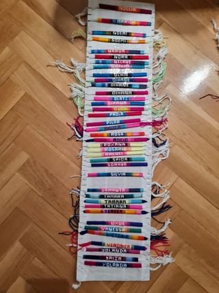 Pulseras hechas a mano con nombre