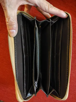 Cartera monedero de corcho