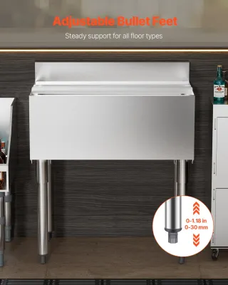 Contenitore per Ghiaccio Commerciale in Acciaio