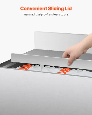 Contenitore per Ghiaccio Commerciale in Acciaio