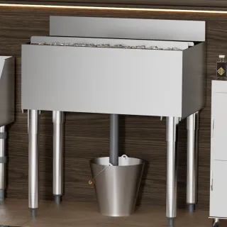 Contenitore per Ghiaccio Commerciale in Acciaio