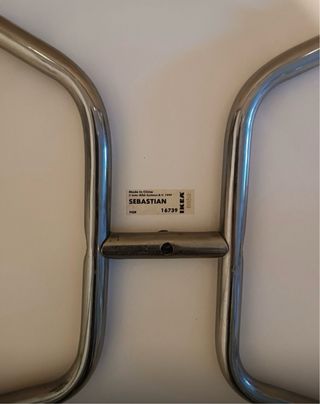 2 Taburetes Altos Cocina Madera y Metal