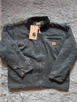 Giubbotto Carhartt Detroit Grigio Vintage Retro