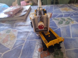 Lego Tren vagón grúa set 60198