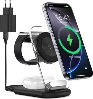 Stazione di ricarica wireless 3 in 1 per Mag-Safe