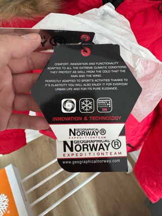 Chaqueta Geographical Norway Roja