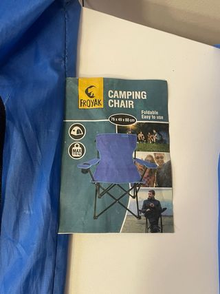 Sedie da campeggio pieghevoli con portabicchieri