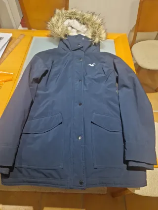 Parka Hollister Mujer Talla M Azul
