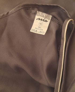 Conjunto camisón y bata gris