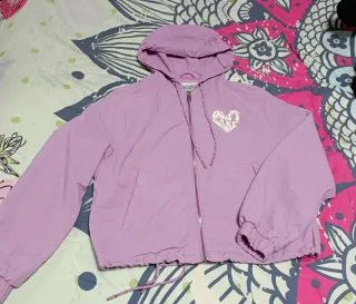 Cazadora Bershka Morada Talla S