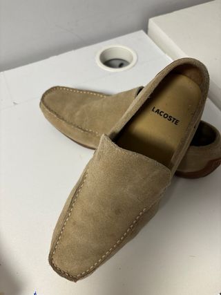 Zapatos mocasines hombre Lacoste beige