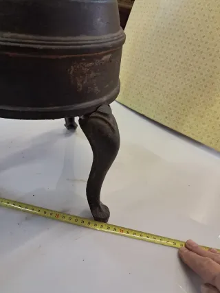 Estufa antigua hierro forjado