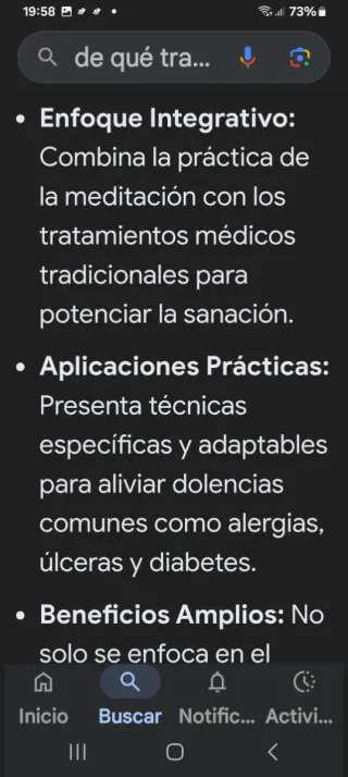 La meditación como medicina.