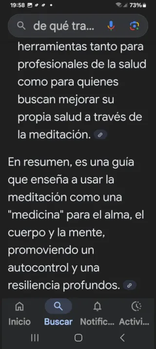 La meditación como medicina.