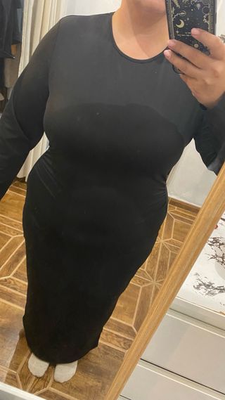 Vestido negro Shein curvy Talla 48/50
