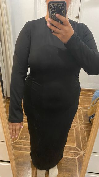 Vestido negro Shein curvy Talla 48/50