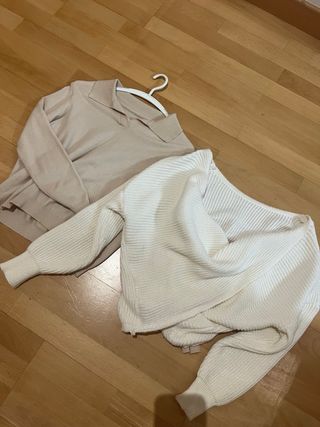 2 Sudaderas y 2 Jerséis (Negro y Blanco)