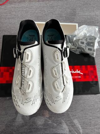 Zapatillas Ciclismo Spiuk Cierre Boa Blancas; 43