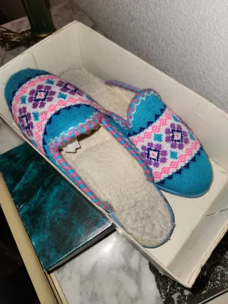 Zapatillas de casa tejidas