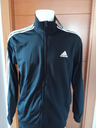 Conjunto Adidas L Chaqueta y Pantalón Negro