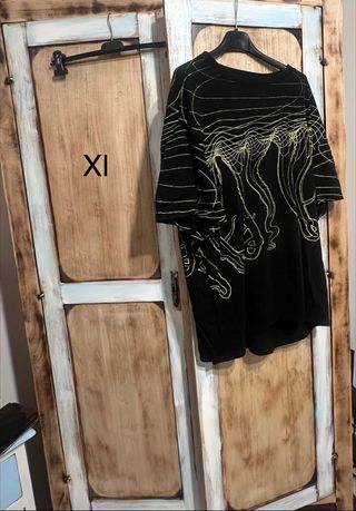 Maglietta Octopus XL Nera Grafica