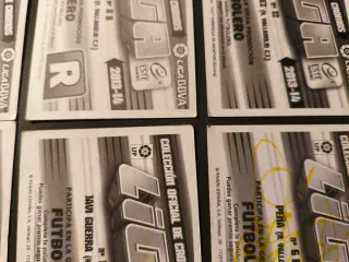 Lote cromos auto Real Valladolid