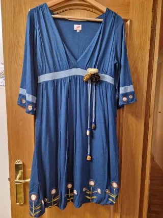Vestido azul talla L