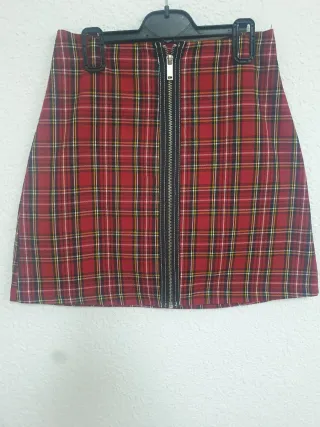 Minifalda cuadros escoceses Stradivarius