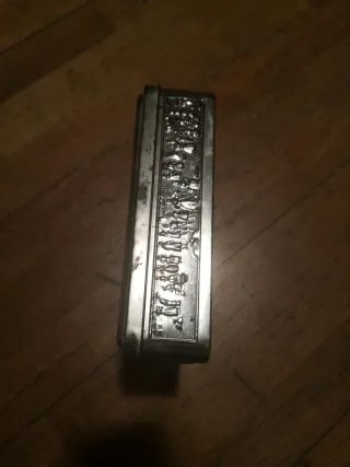 Caja de lata decorativa Aachen 20x20x5,05cm