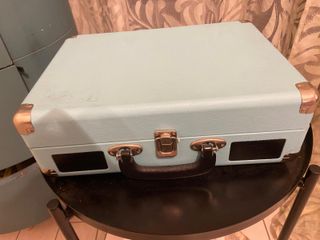 Giradischi Portatile Azzurro