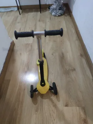 Patín 3 ruedas infantil amarillo