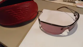 Gafas Vintage Emporio Armani Plata Rosa