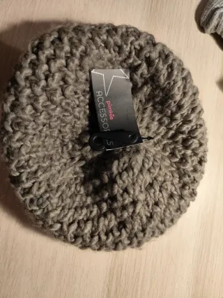 Gorro de lana tejido gris Pimkie