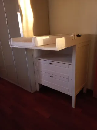 Cambiador Bebé Ikea SUNDVIK Blanco