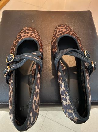 Bailarinas efecto leopardo con tiras