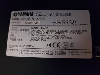 Piano Digital Yamaha CLP-230
