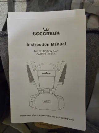 Mochila Portabebés Eccomum Gris